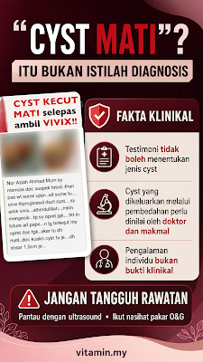 Minum Vivix Cyst Hilang ?