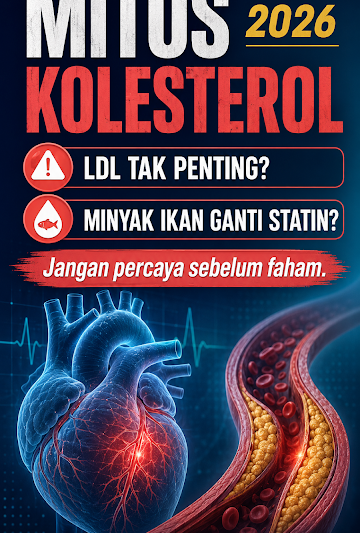 MITOS KOLESTEROL 2026: LDL DAH TAK PENTING? MINYAK IKAN BOLEH GANTI STATIN?