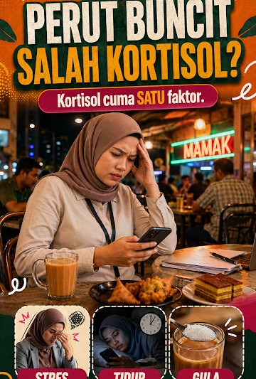 Perut Buncit Salah Kortisol ?