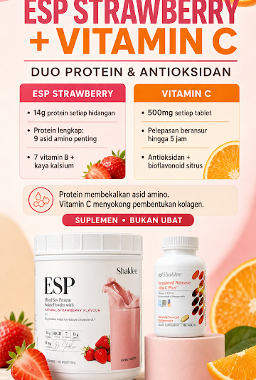 ESP STRAWBERRY + VITAMIN C: BETUL KE BOLEH BUAT KULIT MAKIN CANTIK?