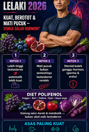 TESTOSTERON LELAKI 2026: KUAT, BEROTOT & MATI PUCUK — SEMUA SALAH HORMON?