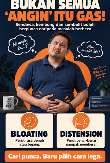  PERUT KEMBUNG, SENDAWA TAK HABIS… SEMUA SALAH “ANGIN”?